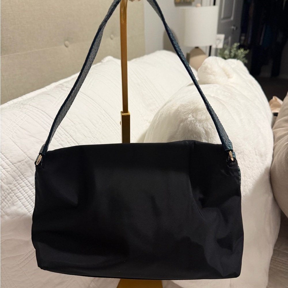 Kate Spade Y2K Black and Teal Mini Shoulder Bag 10x6 - Picture 5 of 11